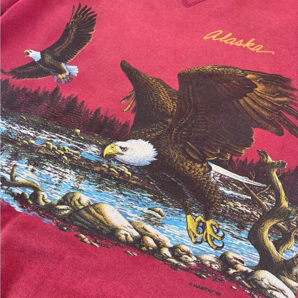 1990s Vintage Alaska Beautiful Sweatshirt size L by Signal Sports. - Picture 7 of 9